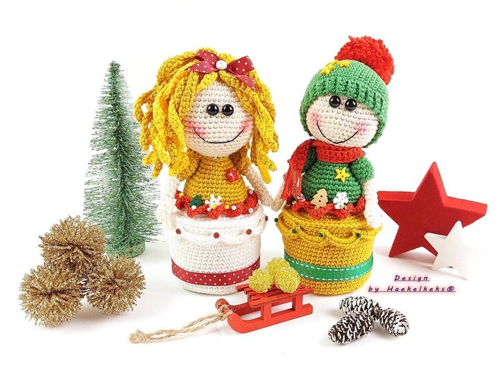 Deko-Püppchen im Topf-- Häkelanleitung von Haekelkeks®