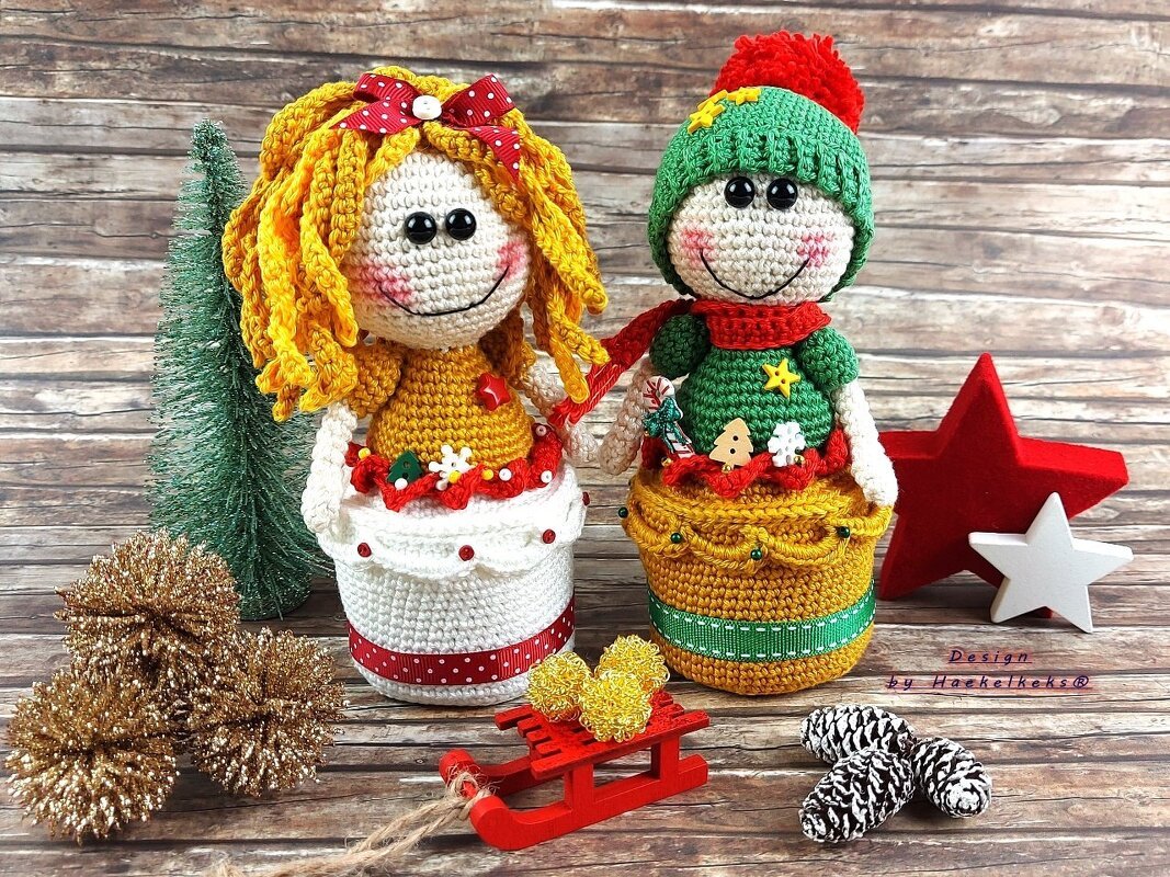 Deko-Püppchen im Topf-- Häkelanleitung von Haekelkeks® - Bild 4