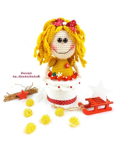 Deko-Püppchen im Topf-- Häkelanleitung von Haekelkeks®