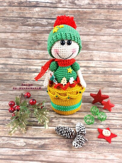 Deko-Püppchen im Topf-- Häkelanleitung von Haekelkeks®