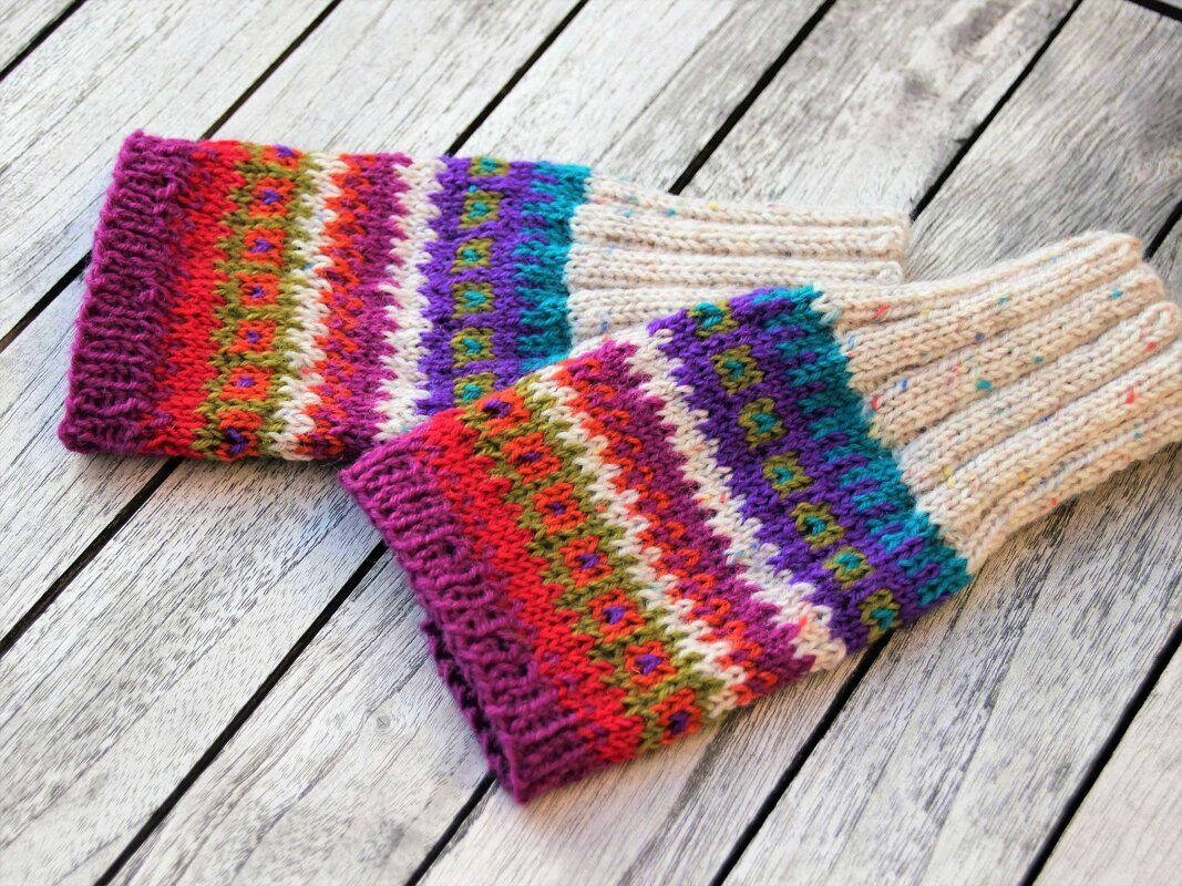 Armstulpen "Frida", Strickanleitung für 2 Größen - Bild 4