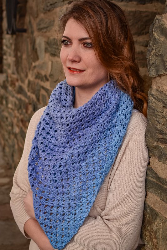 Häkelanleitung Dreieckstuch "Eisblume" - Bild 3