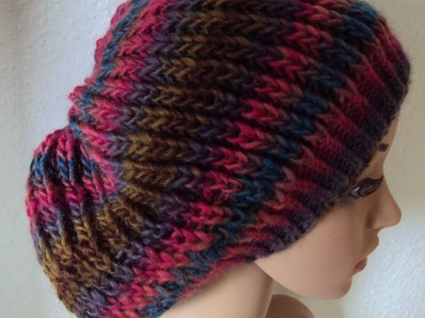 Mütze im Patentmuster