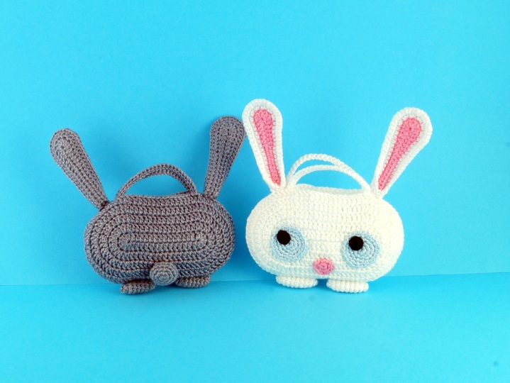 Täschchen o. Adventskalender Hase Häkeln