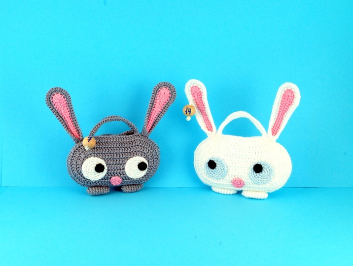 Täschchen o. Adventskalender Hase Häkeln