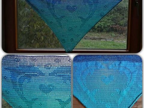 Motivtuch "Delfinliebe"