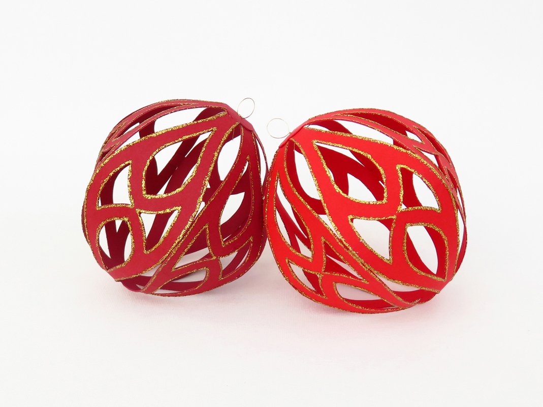 Christbaumkugeln – Bastelanleitung mit Vorlagen - Fotos und Abbildungen