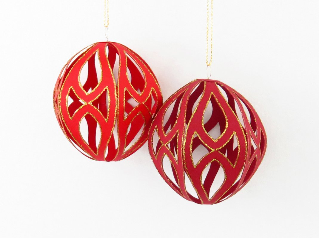 Christbaumkugeln – Bastelanleitung mit Vorlagen - Fotos und Abbildungen