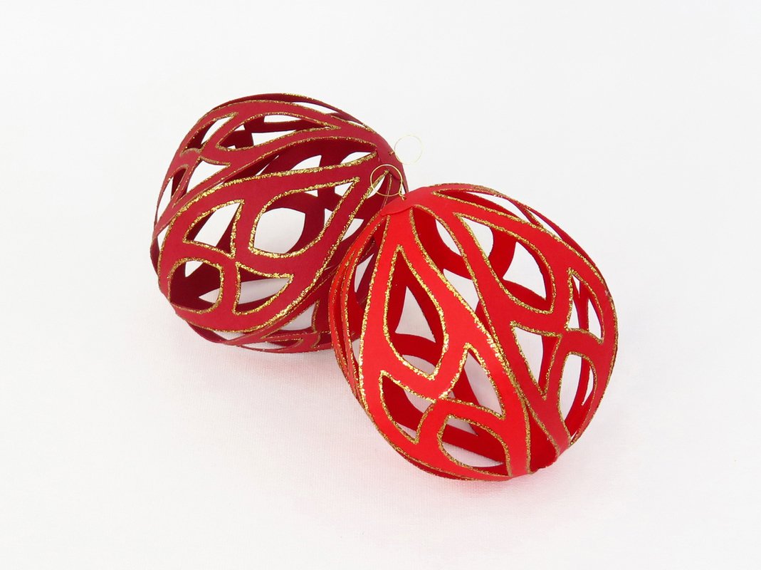 Christbaumkugeln – Bastelanleitung mit Vorlagen - Fotos und Abbildungen