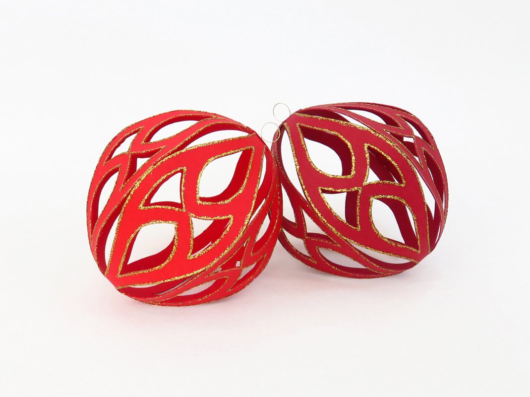 Christbaumkugeln – Bastelanleitung mit Vorlagen - Fotos und Abbildungen