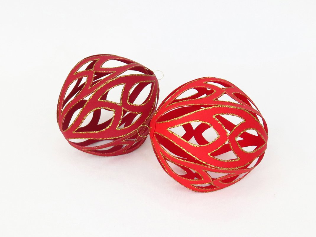 Christbaumkugeln – Bastelanleitung mit Vorlagen - Fotos und Abbildungen