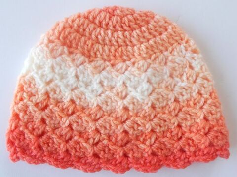 Häkelanleitung für niedliche Babymütze "Milli" - Größe 34/36 cm