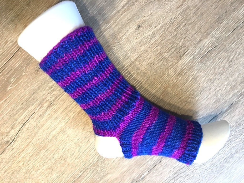 Strick-Anleitung Yoga-Pilates-Socken, super easy