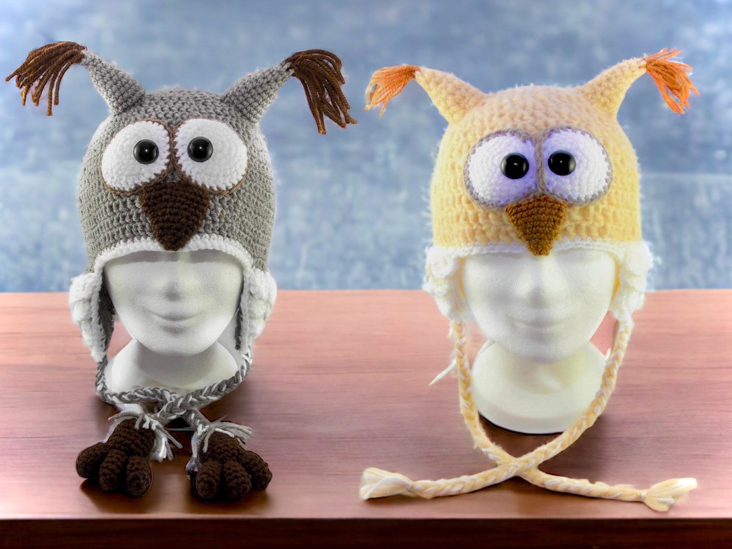 Snowy Owl Hedwig Hat - Crochet Pattern