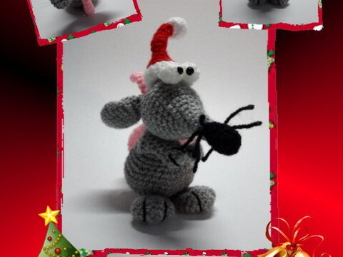 Häkelanleitung Weihnachtsmäuschen, Weihnachten, Amigurumi
