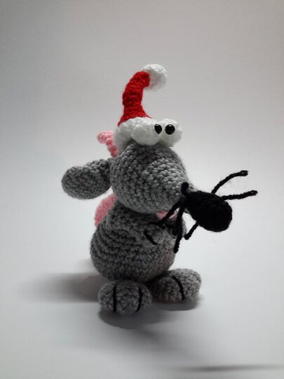 Häkelanleitung Weihnachtsmäuschen, Weihnachten, Amigurumi