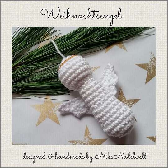 Häkelanleitung - Weihnachtsengel als Anhänger