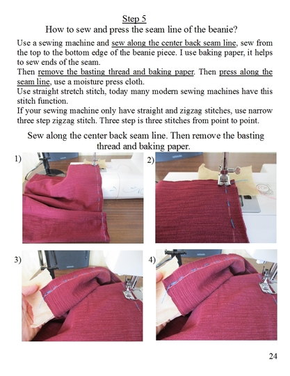 double layer slouchy jersey hat sewing pattern