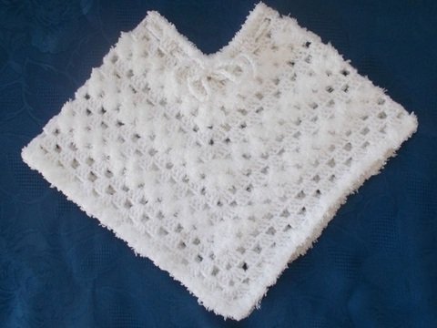 Häkelanleitung Baby-Poncho "Wolke" 0-3 Monate