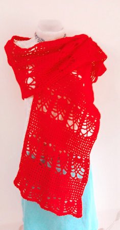 Easy Crochet Lacy Wrap pattern, Beginner wrap pattern, Crochet shawl patterns, Elegant Wrap, All seasons Scarf