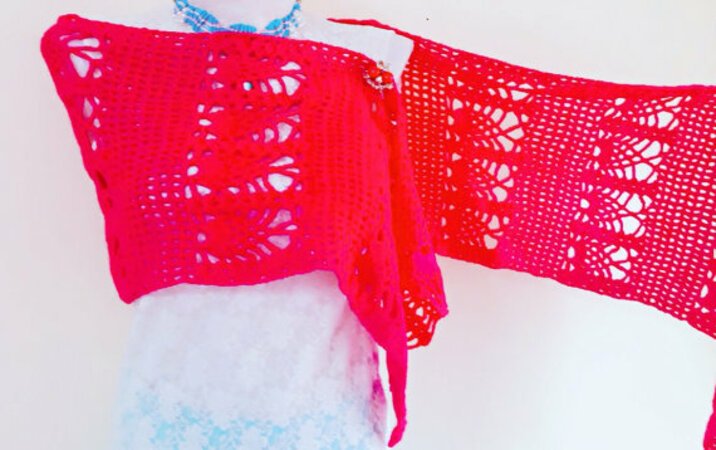 Easy Crochet Lacy Wrap pattern, Beginner wrap pattern, Crochet shawl patterns, Elegant Wrap, All seasons Scarf