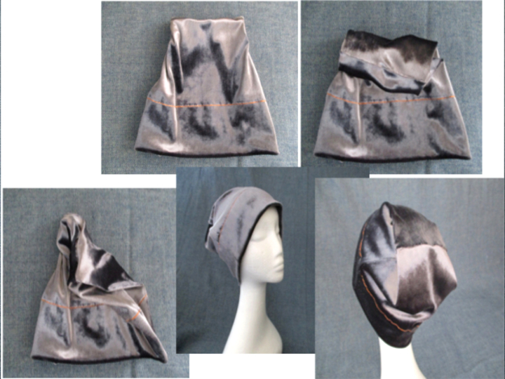 women girl jersey slouchy beanie sewing pattern