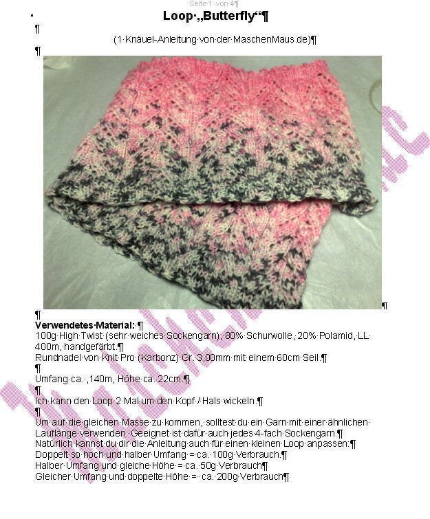 Butterfly - der Loop