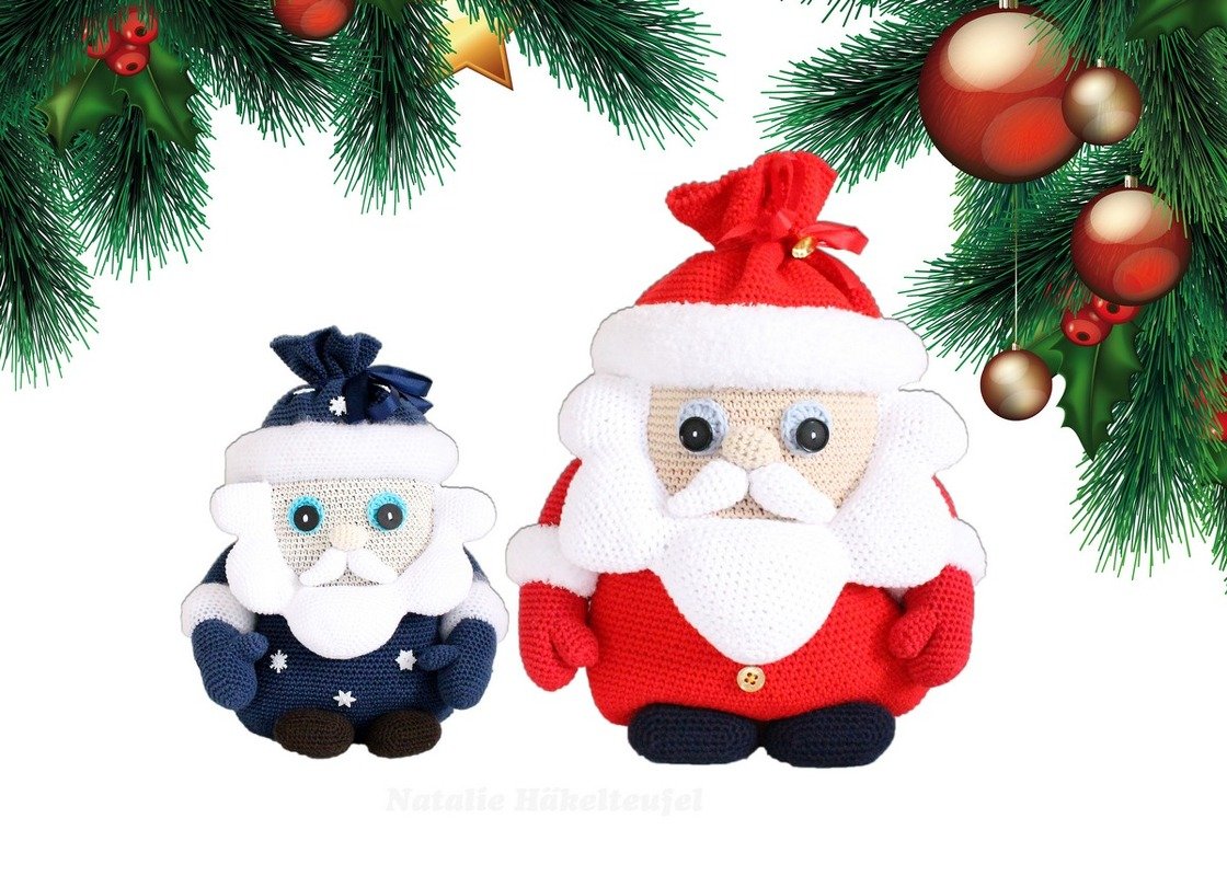 Geschenktaschen "Weihnachtsmann", 2 Gr. - Bild 2