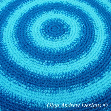 Round rug crochet pattern 041