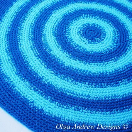 Round rug crochet pattern 041