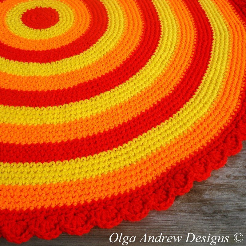 Sunny round rug crochet pattern 049 - Image 2