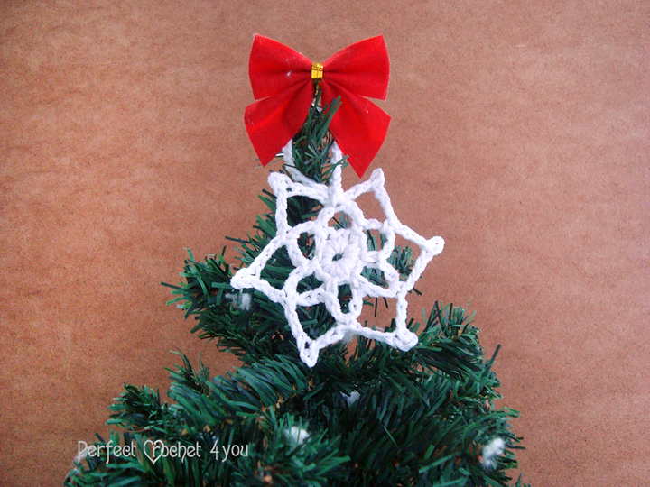 EASY Crochet snowflake pattern, Crochet Hanging Christmas tree ornament, Vintage pattern home decor, Snowflake tutorial winter decoration