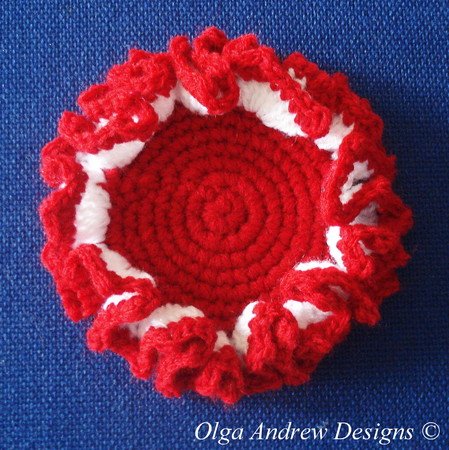 Christmas coasters crochet pattern 014