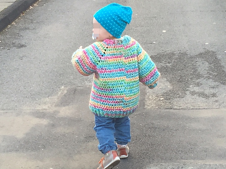 Poncho-Pulli häkeln - alle Größen 