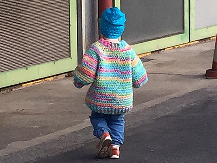 Poncho-Pulli häkeln - alle Größen 