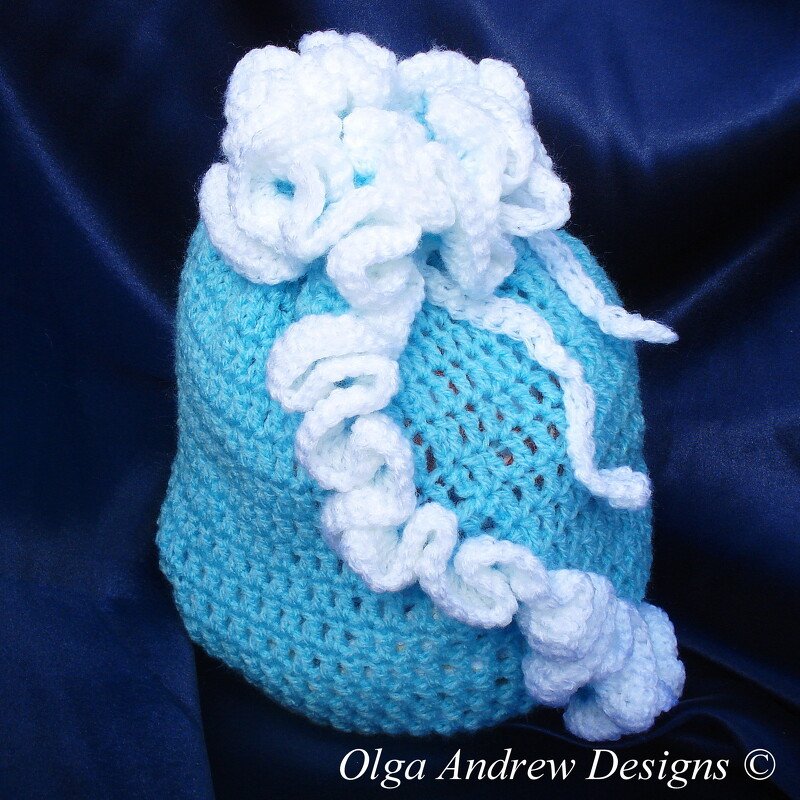 Gift bag with ruffle crochet pattern 009 - Image 3