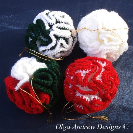 Christmas tree balls crochet pattern 037