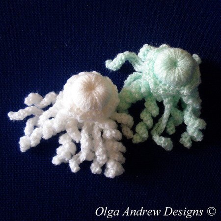 Jellyfish soft toy crochet pattern 063
