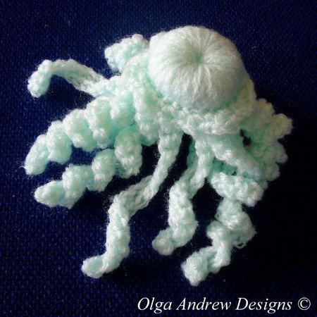 Jellyfish soft toy crochet pattern 063