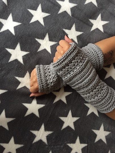 Häkelanleitung Armstulpen/Pulswärmer "Bella"