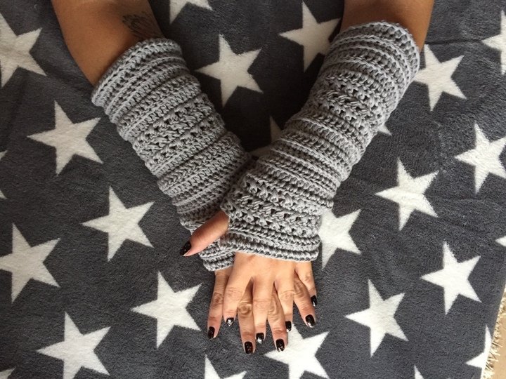 Häkelanleitung Armstulpen/Pulswärmer "Bella"