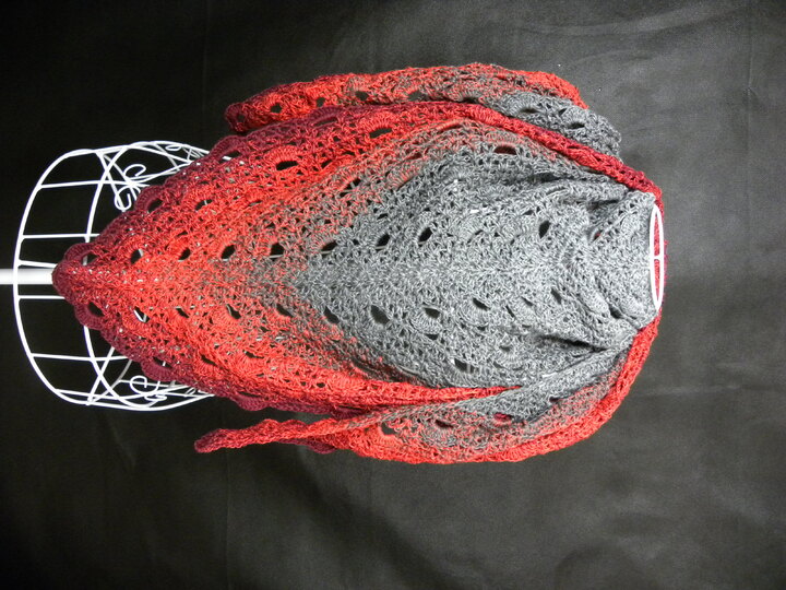 Tuch "Ein Gedicht" häkeln mit 1 Bobbel