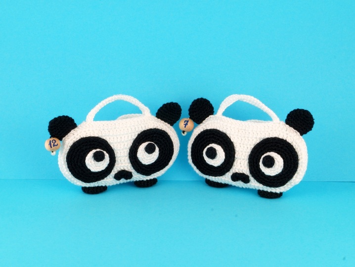 Tasche o. Adventskalender Panda Häkeln
