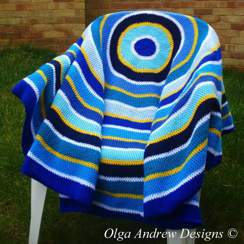 Round blanket/shawl/wrap crochet pattern 046 - Image 2