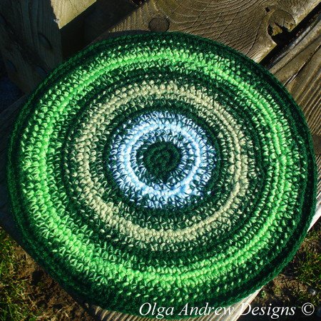 Chair seat cushion/pad crochet pattern 052
