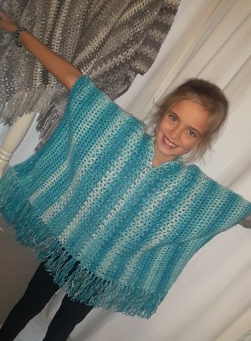 Überwurf / Poncho Stephie * Anleitung für alle Größen * - Bild 10