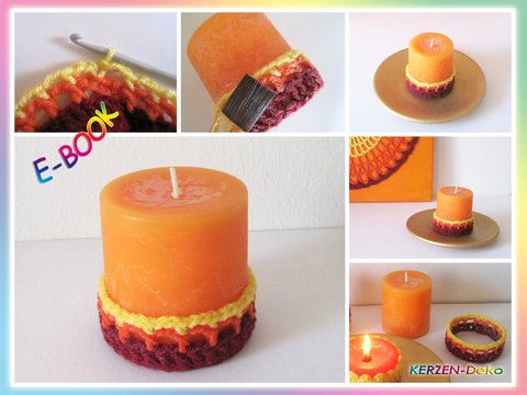 Häkelanleitung: Kerzen-Deko selber häkeln