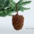 Hängende Tannenzapfen für Weihnachtsbaum