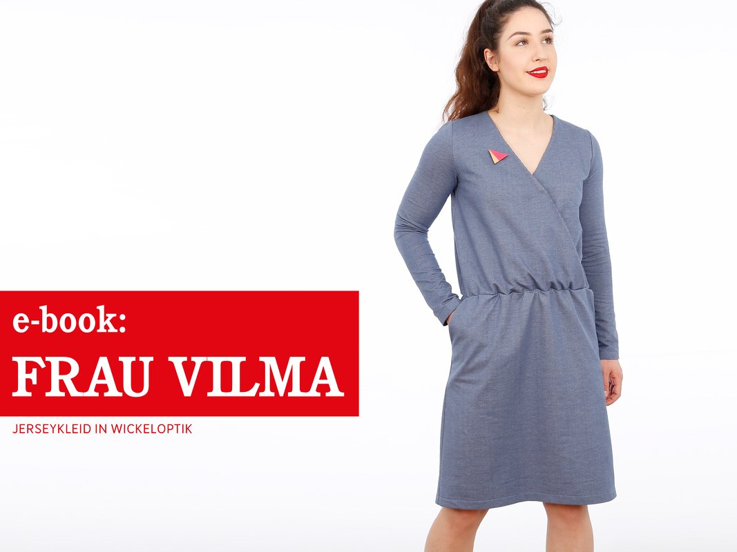 FrauVilma - Jerseykleid in Wickeloptik