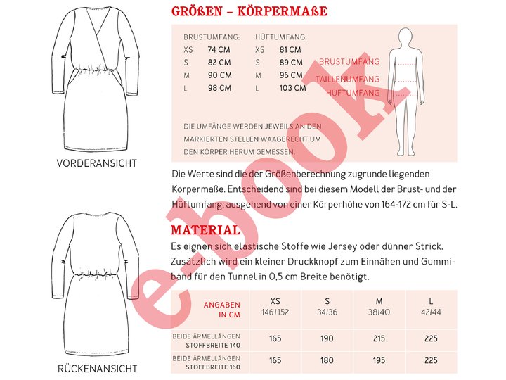 FrauVilma - Jerseykleid in Wickeloptik